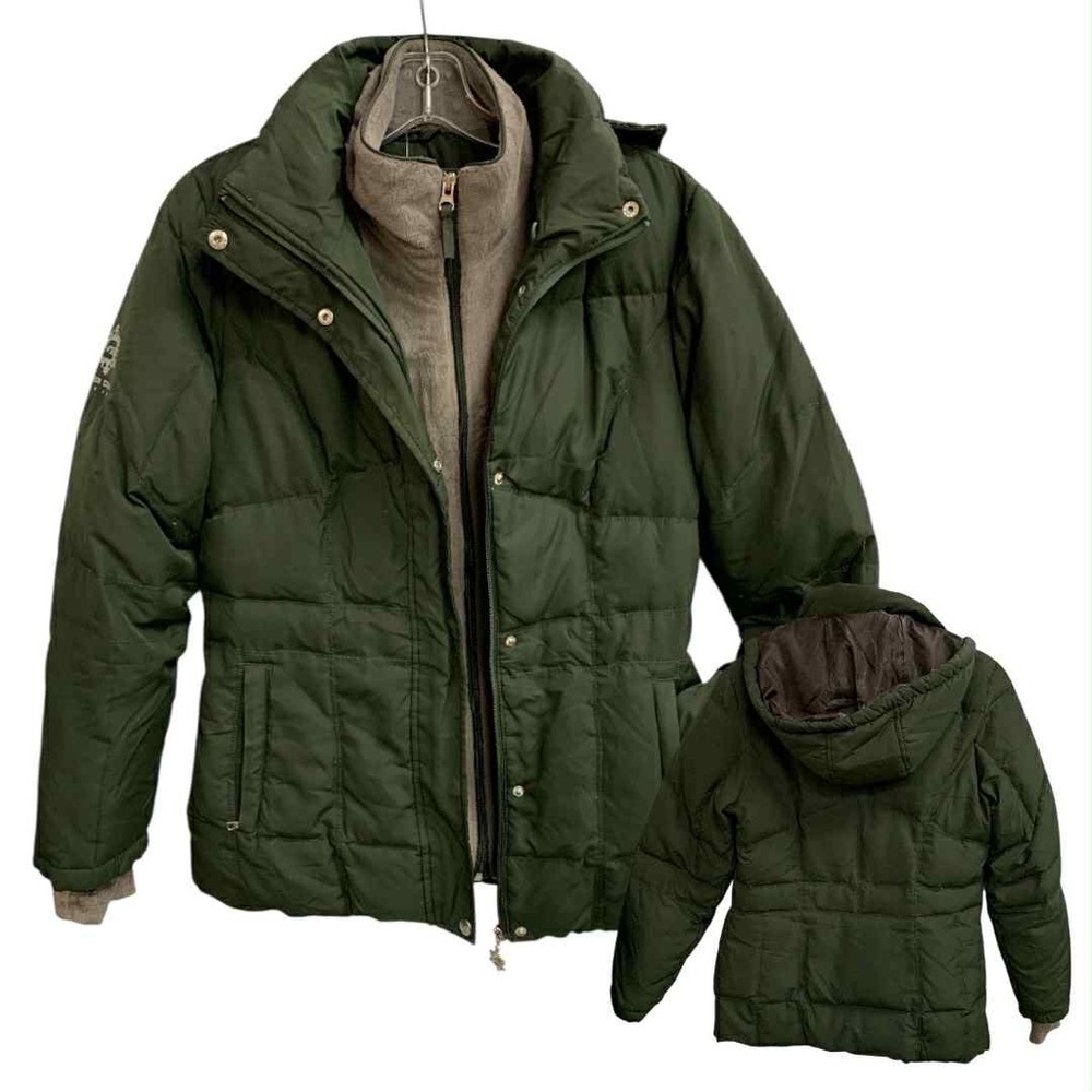 Free Country Olive Green Puffer Jacket Size S